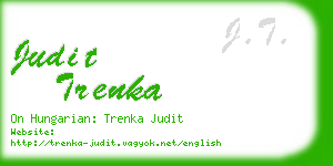 judit trenka business card